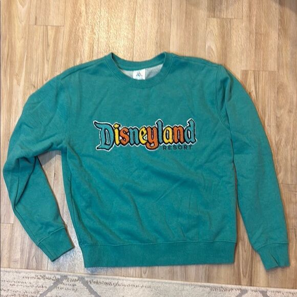 Disneyland Blue Crewneck Sweater with Classic Logo - Picture 1 of 3